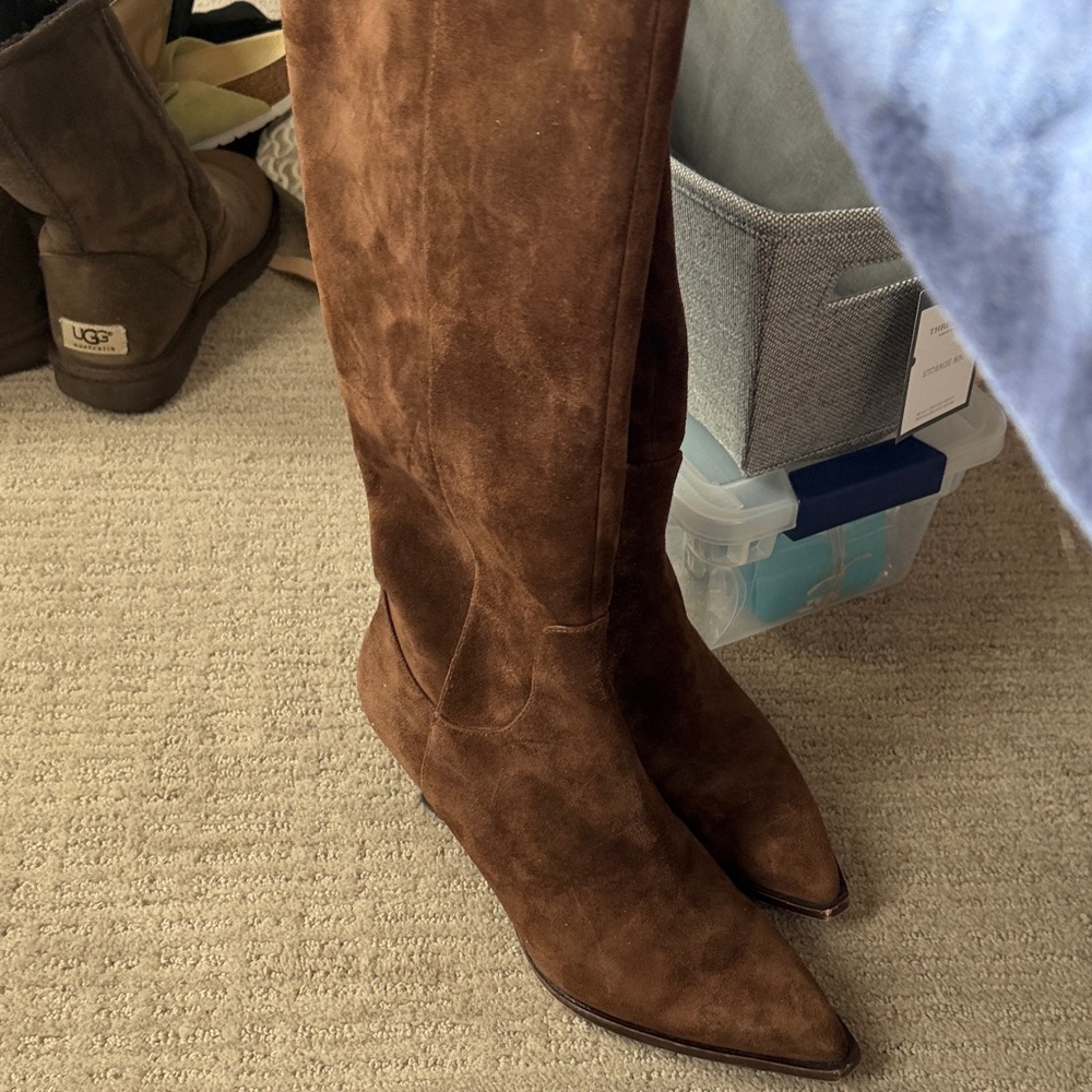 Dolce Vita Annika- Dark Brown Heeled Boots-wide calf - Picture 6 of 6